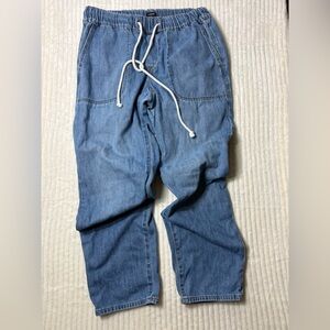 J.Crew Denim Drawstring Wide Leg Jeans Women’s Size 28
Pre Owned